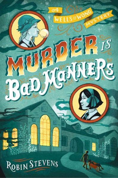 Book cover for Murder Is Bad Manners, showing a person pushing a wheelbarrow with a body in it, in front of a big house.