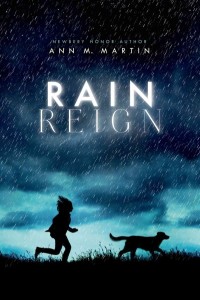 rain-reign book jacket child and dog running through field in the rain