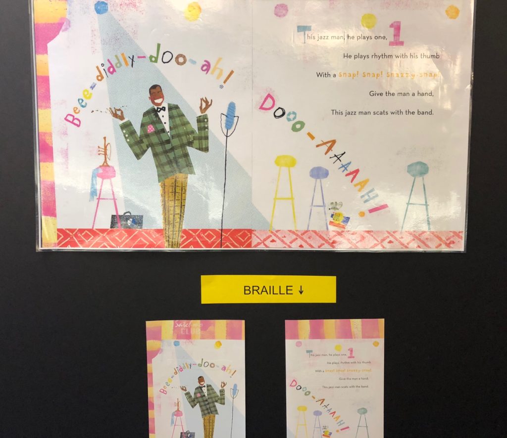 Story Walk page of the Jazz Man