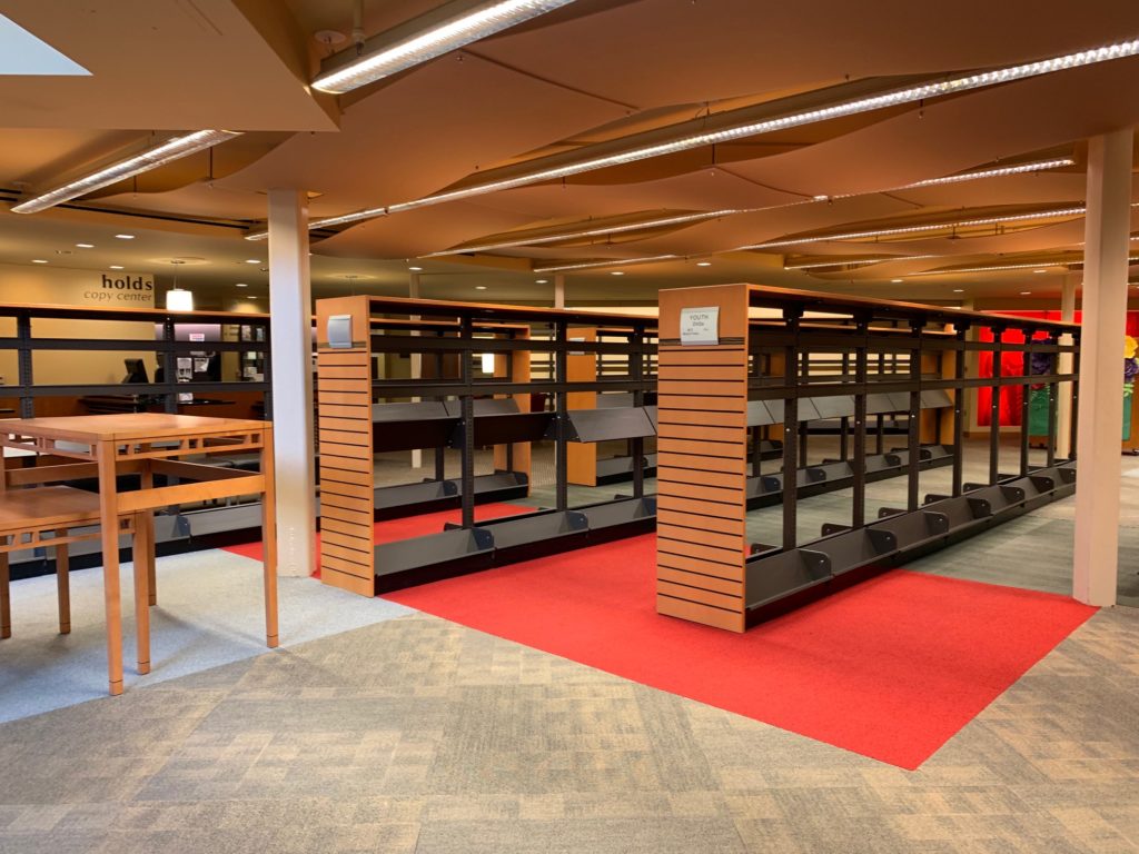 empty shelves
