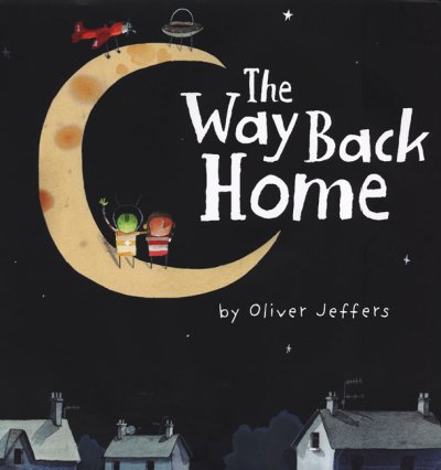 Book cover for The Way Back Home by Oliver Jeffers