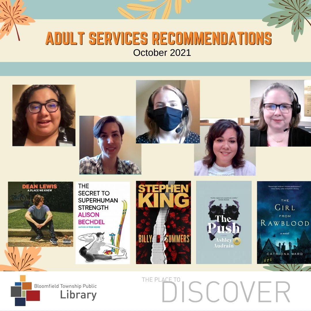 Five or our librarians are picture indicating the books they recommend in the video.