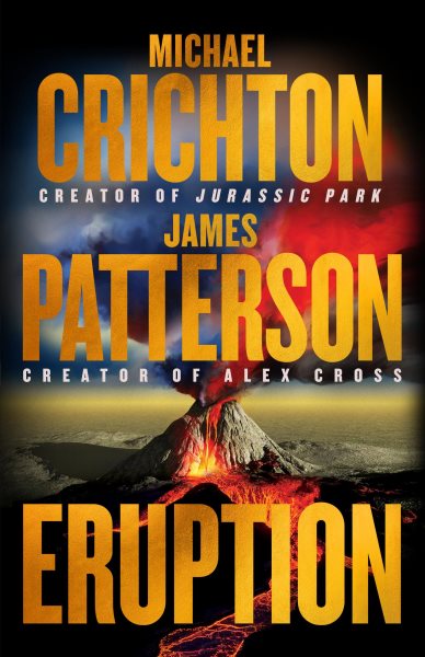 book cover: eruption by crichton and patterson