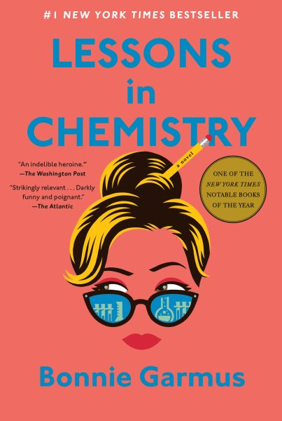 book cover: lessons in chemistry by bonnie garmus