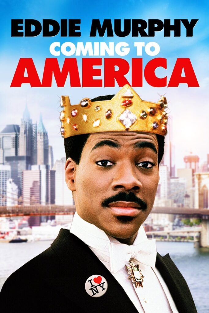 Coming to America. Film cover image.