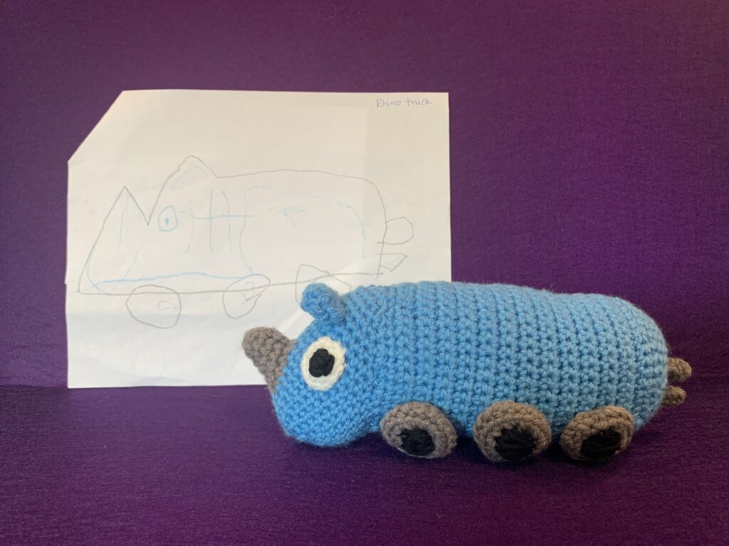 Crocheted stuffed animal