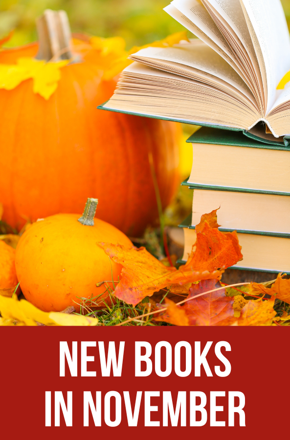 new books in november with books fall leaves and pumpkins