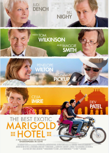 promotional art for the movie The Best Exotic Marigold Hotel