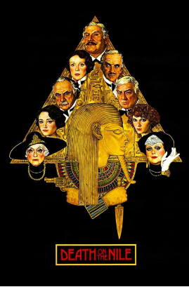 promotional art for the 1978 movie Death on the Nile