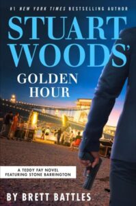 book cover: stuart woods' golden hour by brett battles