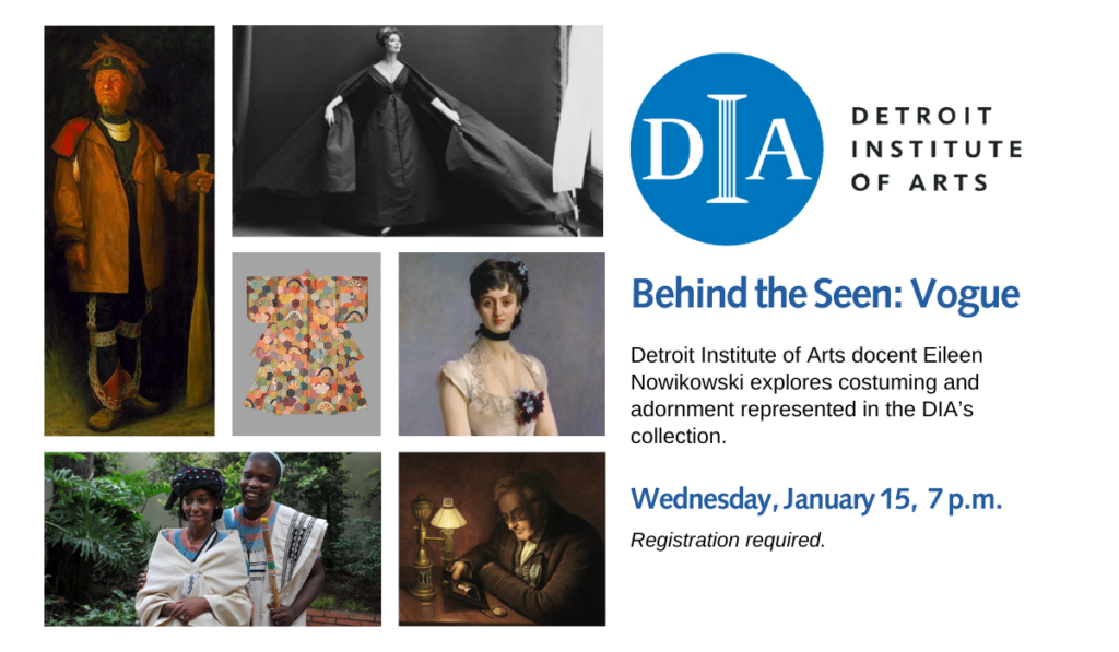 DIA Behind the Seen: Vogue on Wednesday, January 15 at 7 p.m.