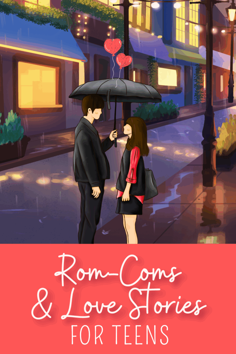 2 people under umbrella with heart balloons
