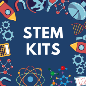 STEM Kits with science icons.