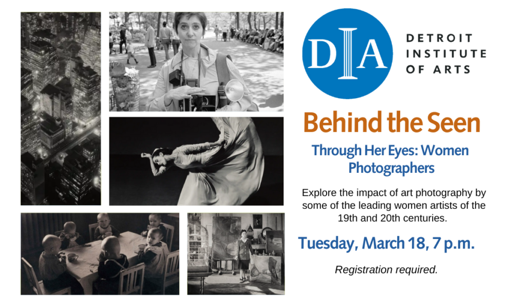 Through Her Eyes: Women Photographers lecture on March 18 at 7 p.m.