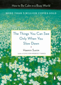 Front cover of The Things You Can See Only When You Slow Down showing a field of daisies