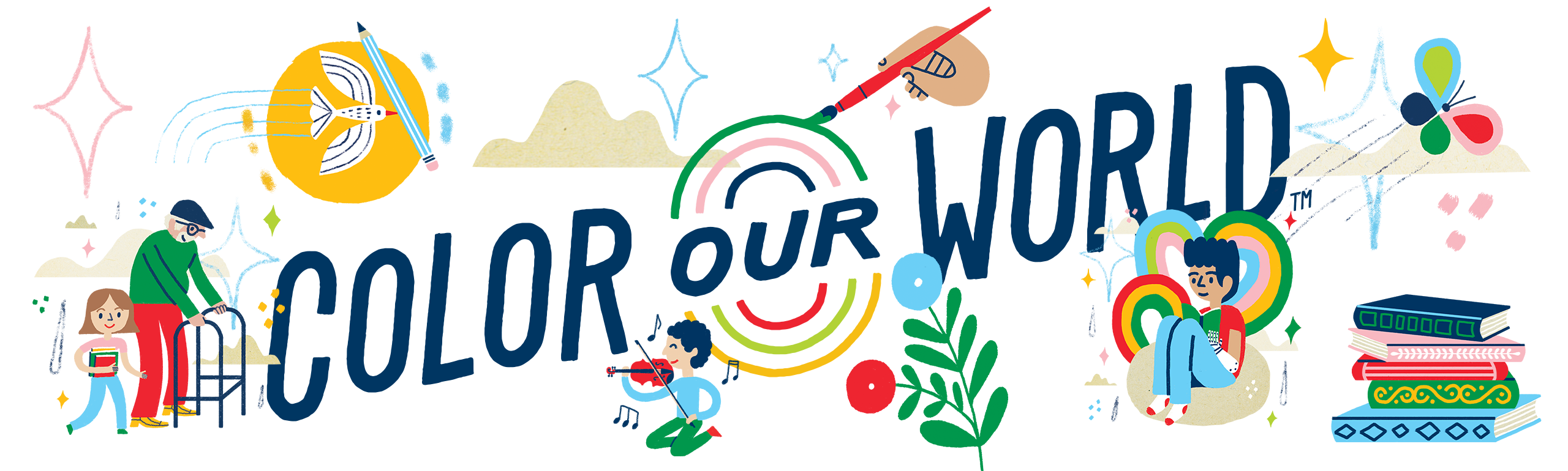 color our world with colorful clipart