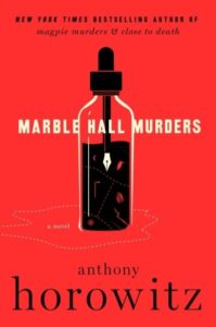 book cover: marble hall murders by anthony horowitz