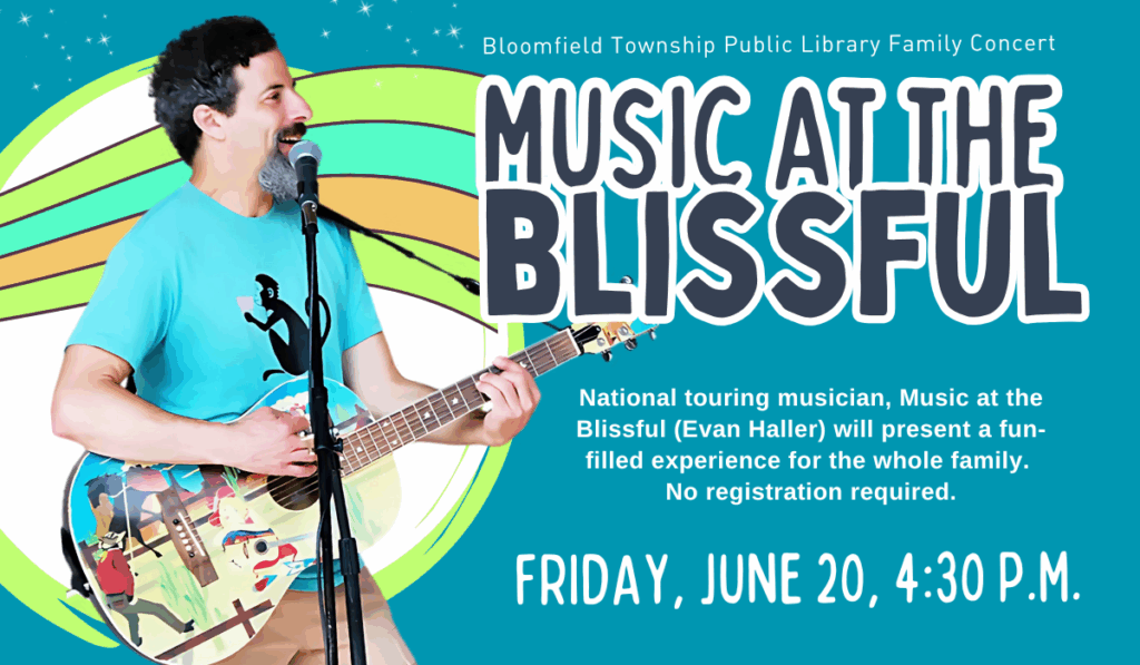 Music at the Blissful Concert on June 20 at 4:30 p.m.