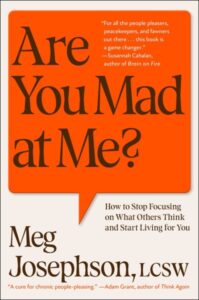 book cover: are you mad at me by meg josephson