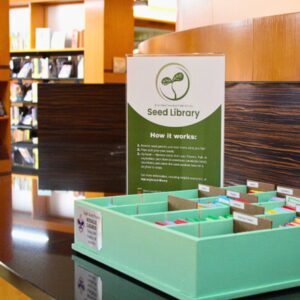 Photo of the Seed Library in the Adult & Teen Services department