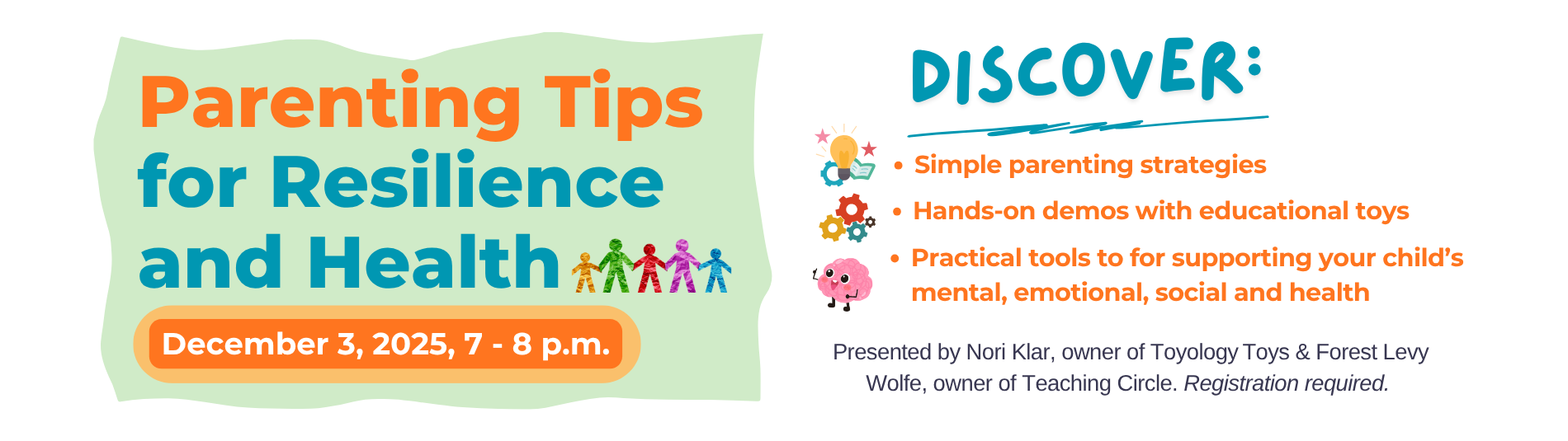 Parenting Tips for Resilience and Health on December 3 at 7 p.m.