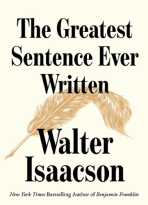 Book cover with a background illustration of a feather quill, designed in an elegant, minimal style.