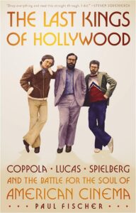 Book cover with Coppola, Lucas, and Spielberg