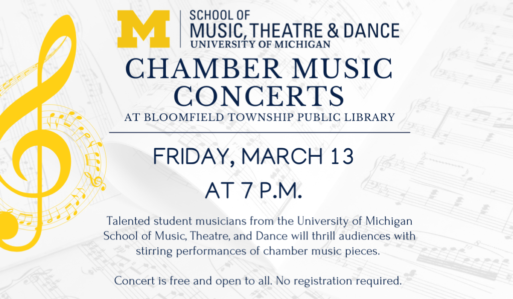 U of M Chamber Music March 13 at 7 p.m.