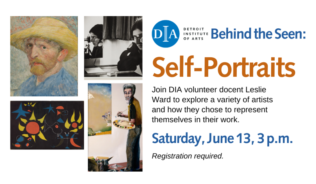 DIA Behind the Seen: Self-Portraits on June 13 at 3 p.m.