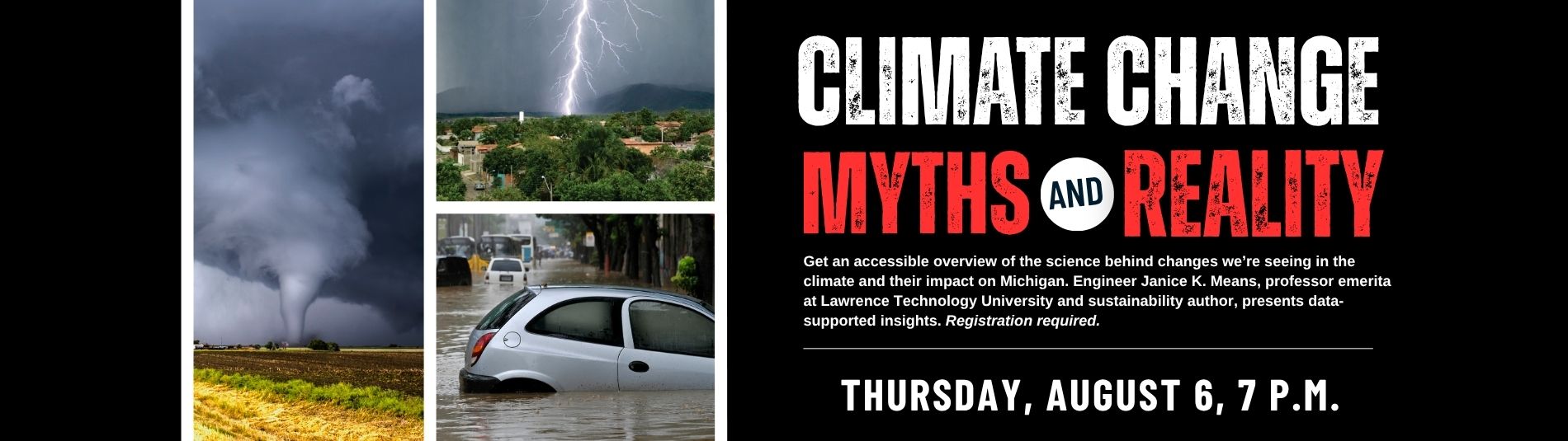 Climate Change Myths Vs Realities on August 6 at 7 p.m.