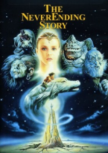 Cover of "The Neverending Story" DVD, featuring the Childlike Empress and other characters from the film.