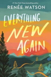 Cover featuring a vibrant sunset landscape with trees, mountains, and bold handwritten-style text.