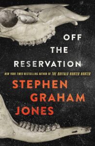 Book cover showing several animal skulls against a black background.