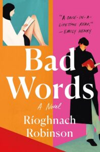 Illustrated book cover showing figures reading against a vibrant, multicolored background.