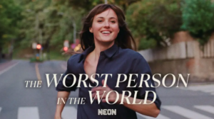 Cover art showing a smiling woman with dark hair running along a street, with trees and a fence in the background and large stylized text above and below her.